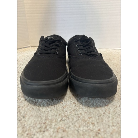 VANS Off the Wall - All Black Classic Lace up Sneakers Size Women 9.5 - Picture 5 of 10